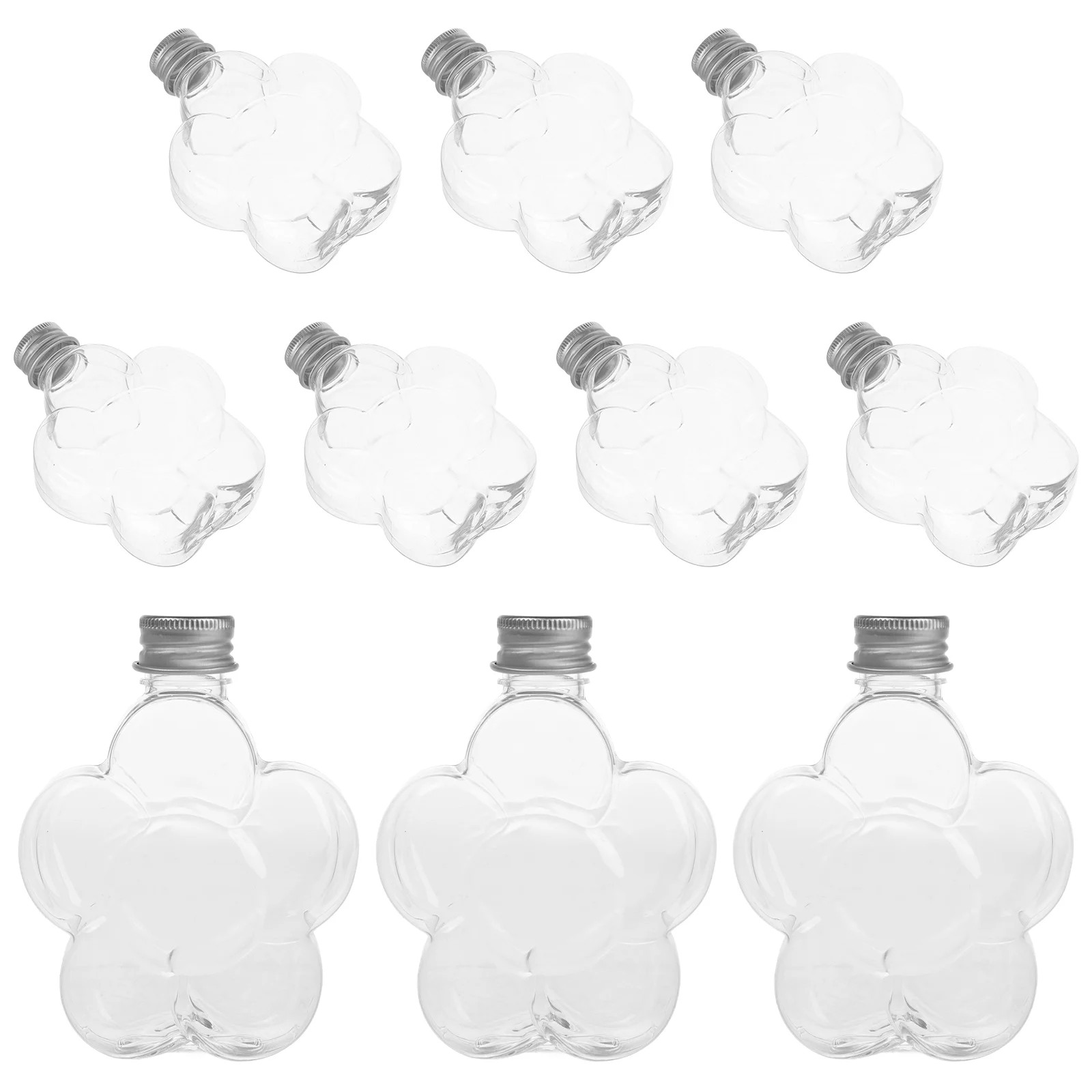 

10 Pcs Sand Wishing Star Shaped Plastic Jar Milk Tea 930X710X220CM Mini Clear Transparent Drifting Child