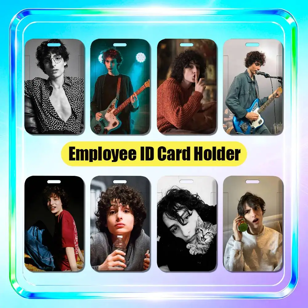 For Finn Wolfhard Employee ID Card Holder Office Badge Student Work Bank Credit Holders Hard Case Shell