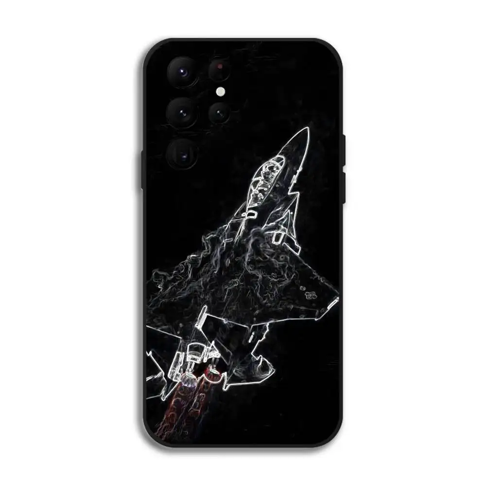 حافظة لهاتف سامسونج جالاكسي S24 Ultra S22 S23 Ultra S21 S20 5G واقية من السيليكون والبولي يوريثان الناعم Funda