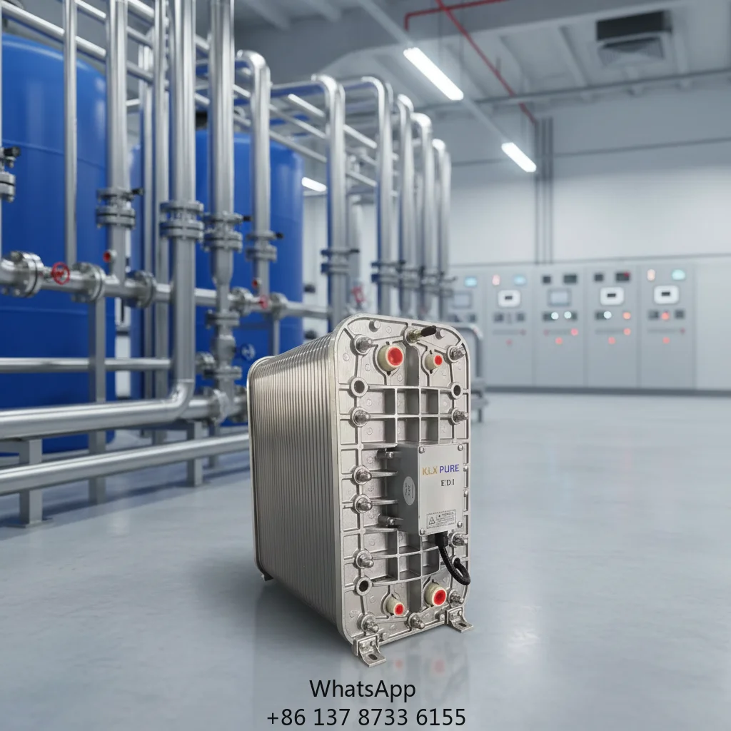 HUAMO Continuous Electrodeionization (EDI) Module Ultra-Pure Water Purification System 100L/Hour RO Plant Fujian Manufacturer