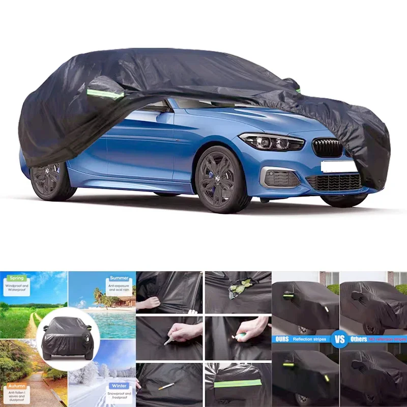 

For BMW 1 Series, thickened car cover, 6-in-1 waterproof, dustproof, UV-resistant, snowproof, and scratch-resistant protection