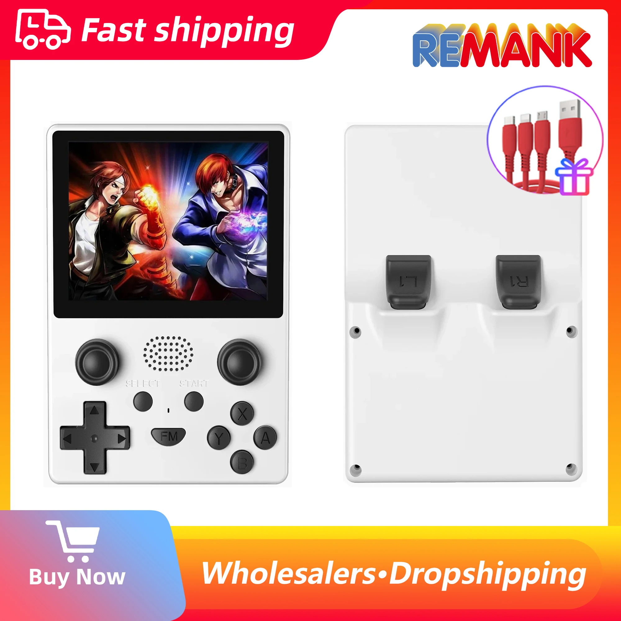 

REMANK Retro Handheld Game Players Video Game Consoles Gaming Gamepad Portable Console 64GB Pocket Game Machine Linux System X5