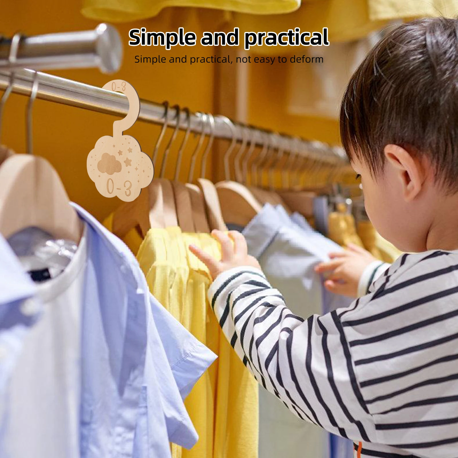 

7pcs Clothes Dividers Closet Divider Nursery Wardrobe Organizers Toddler Size Infant Room Essentials