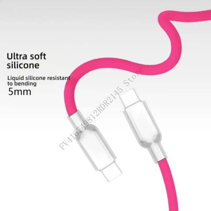 B2EF USB C USB C Cable Recto Tipo C Cable cargador 240W Línea alambre carga rápida para tabletas Teléfonos Multi