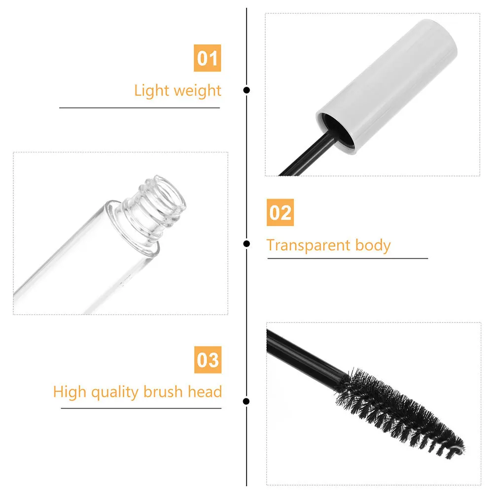 11 Stück leere 10 ml Mascara-Behälter, DIY-Kunststoffflasche für Wimpernwachstumsöl, Creme, nachfüllbar, reisefreundliche Verpackung
