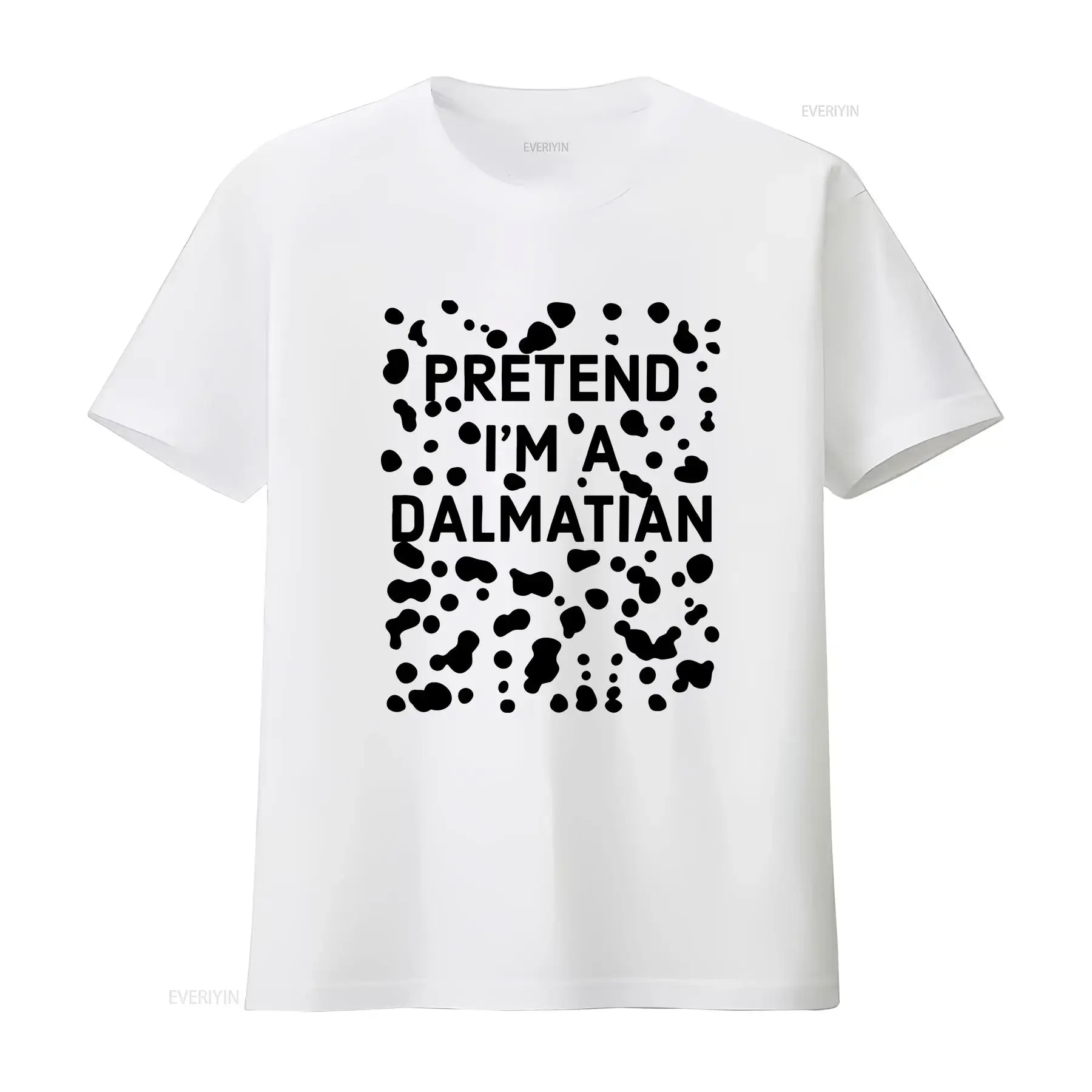 Pretend Im A Dalmatian T Shirt Halloween Party 2021 Funny Costume vintage Washed Stylish streetwear Unisex Slightly fashion