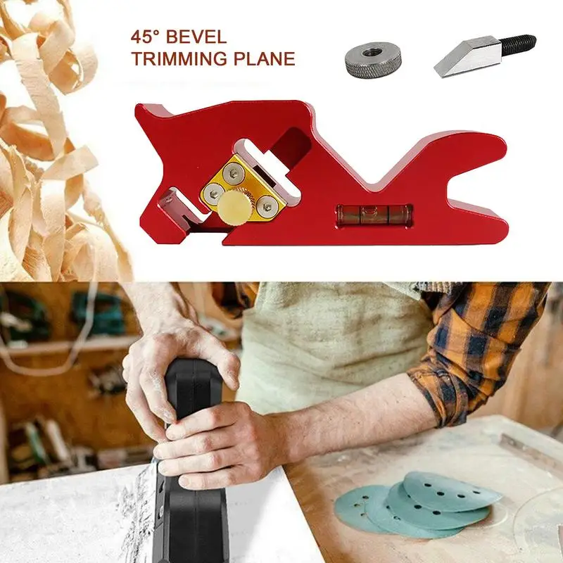 

45 Bevel Manual Planer Woodworking Bevel Tool Carpenter Adjustable Block Plane Device For Trimming Wood Crafting Chamfering