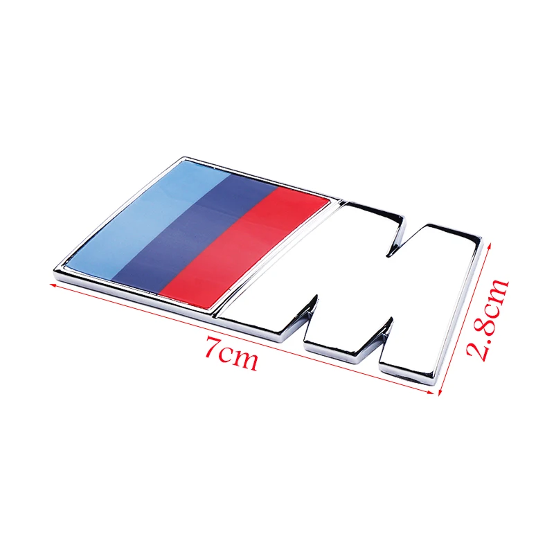 3D ABS M Styling Car Body Rear Trunk Emblem Sticker Accessorie for BMW M Performance M5 320 325 E28 E30 E34 E36 E39 E46 E60 E90