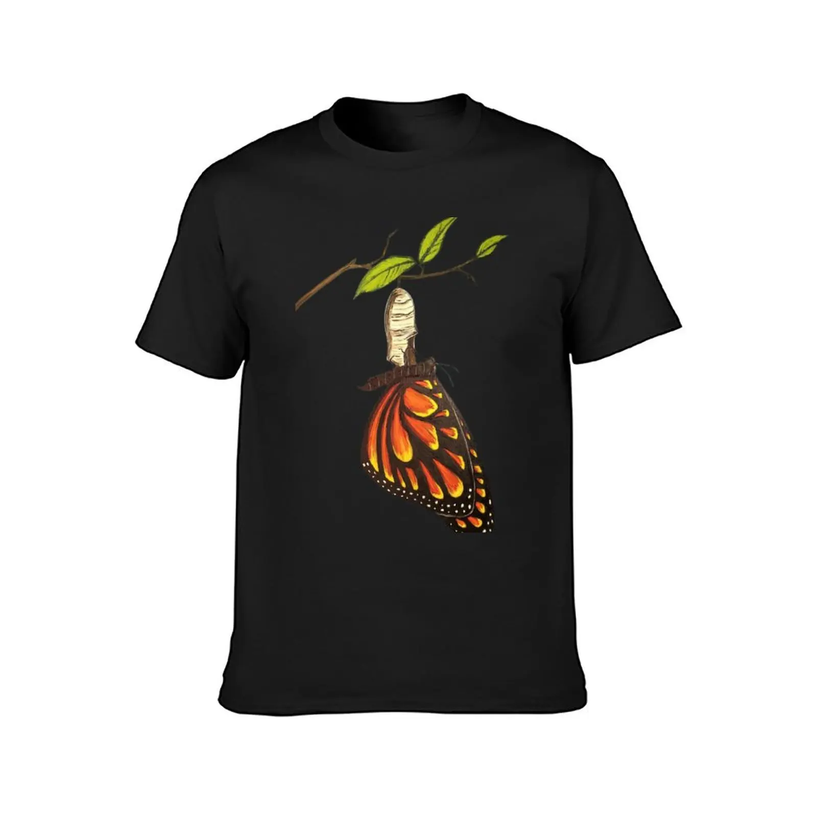 Butterfly Emerging from Cocoon - monarch butterfly from cocoon T-Shirt sweat anime mens vintage t shirts