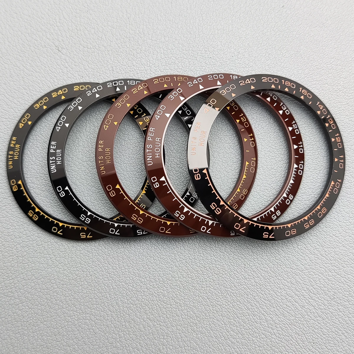 Imagem -02 - Daytona Bevel Metal e Cerâmica Bezel Inserir Ver Parts Substituição para Daytona 385*305 Milímetros ou 391*315 Milímetros