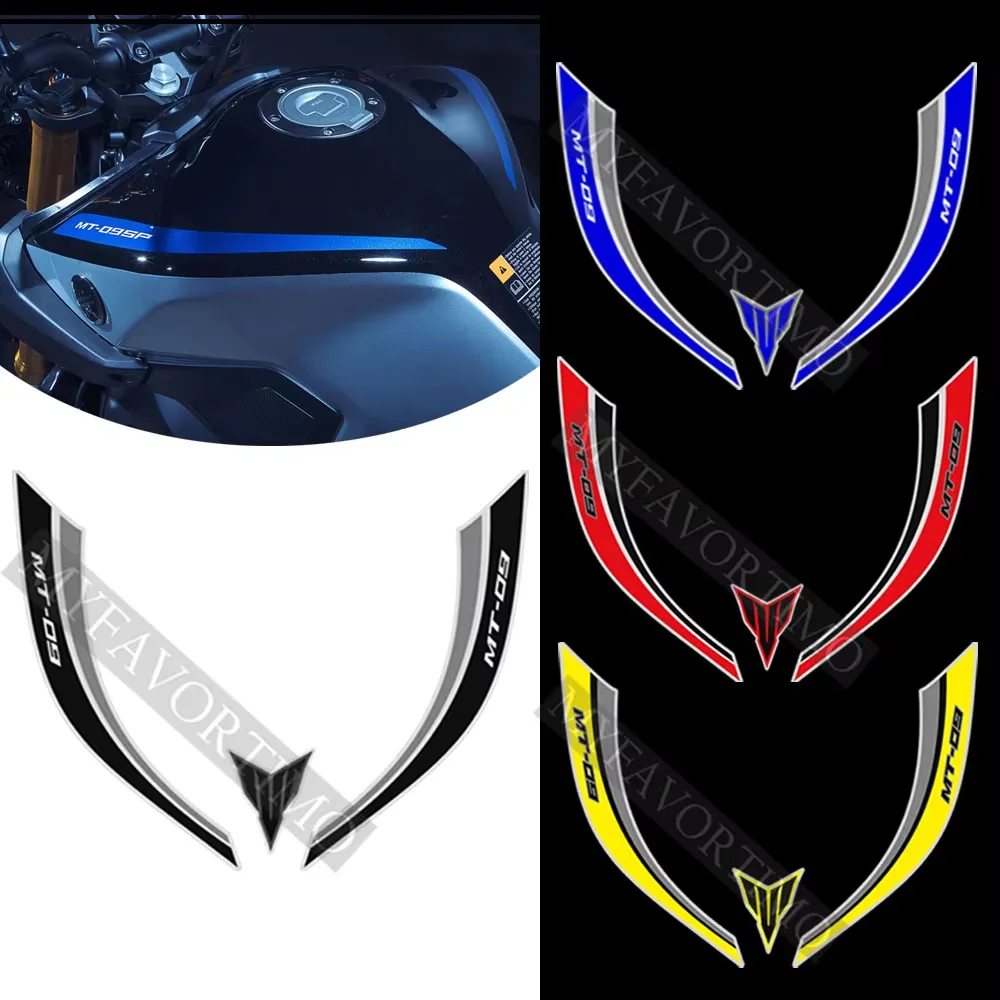 Stickers Fairing Motorcycle Knee Decal Fender Windshield Tank Pad Protector For Yamaha MT09 MT 09 FZ SP