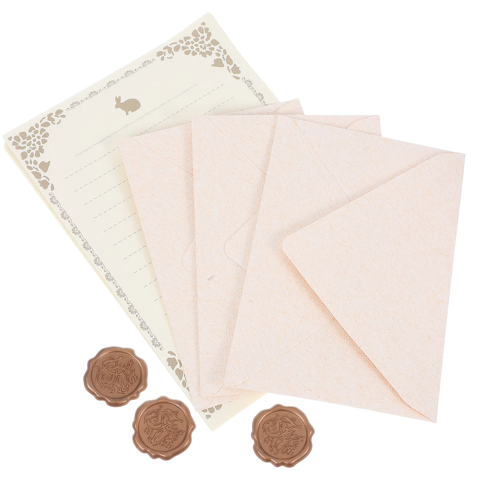 1 Set Letter Paper Envelope Stationery Retro Style Writing Paper For Wedding Party Invitation Cards Gift Blessings Odor