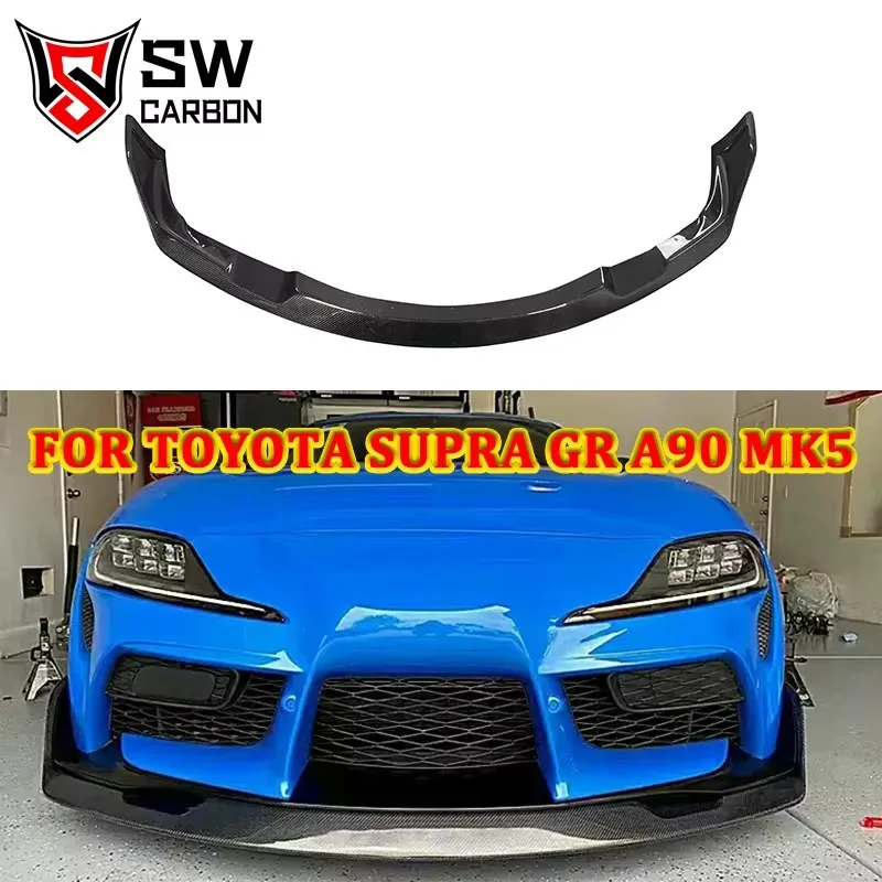 Carbon Fiber AG Style Front Lip for Toyota Supra A90 GR MK5 Front Bumper Lip Under Spoiler Splitter Body Kit