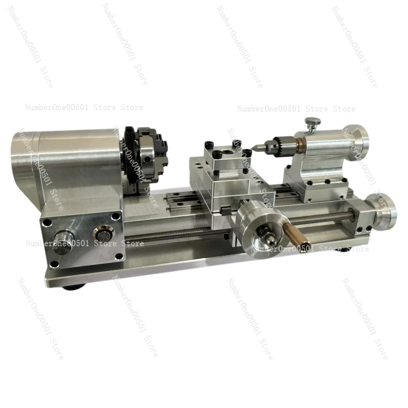 

DIY Mini Handmade Lathe Precision Selfmade Lathe Model for Wood Metal Workshop Experimental Tool Kit