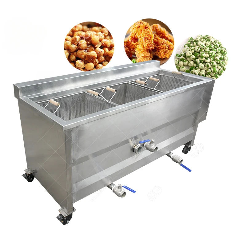 Commercial Automatic Potato Crisps Frying Machinery Fried Chicken Machine Plantain Banana Chips Deep Fryer