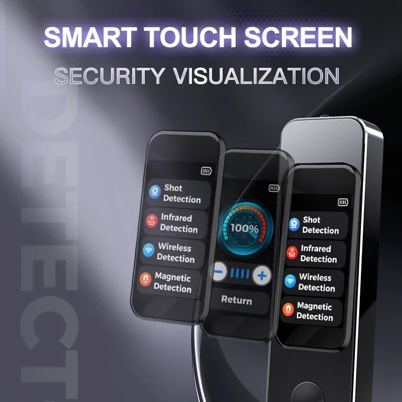 

Антишпионская камера Детектор GPS-детектор Шпионские гаджеты Скрытый объектив Охотник за ошибками Беспроводное обнаружение сигналов Инфракрасный сканер ЖК-экран