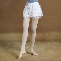 Women Dance Embroidery Skirts Flower Short Skirts Lace-up Dancing Skirt Adult Girls Ballet Performance Skirts