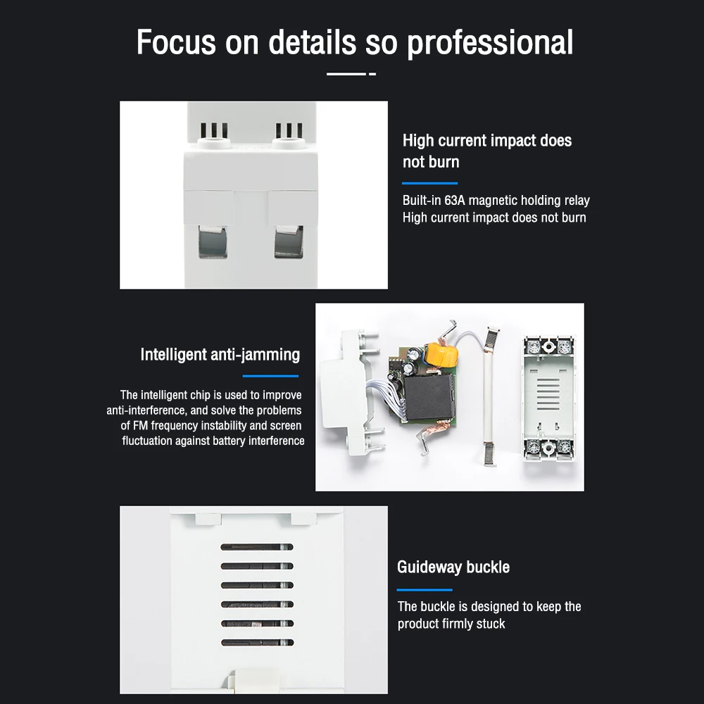 Din Rail LED Dual Display AC Voltmeter Ammeter Electricity Meter AC60-500V AC0.00-99.9A Voltage Current Monitor Volts Amps Relay