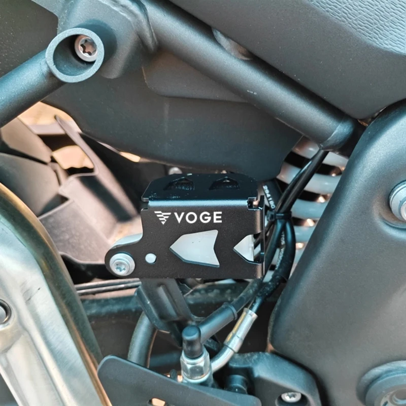 For Loncin Voge Valico 525 DS525X 525DSX DSX 525 Motorcycle Rear Brake Fluid Reservoir Cover Guard Oil Cup Protector accessories