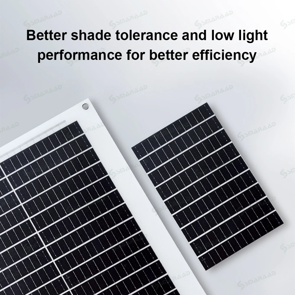 200W Flexible 100W 2 Pieces MPPT Controller and Cable Set for Camping Trips Waterproof  Mono Solar Panel