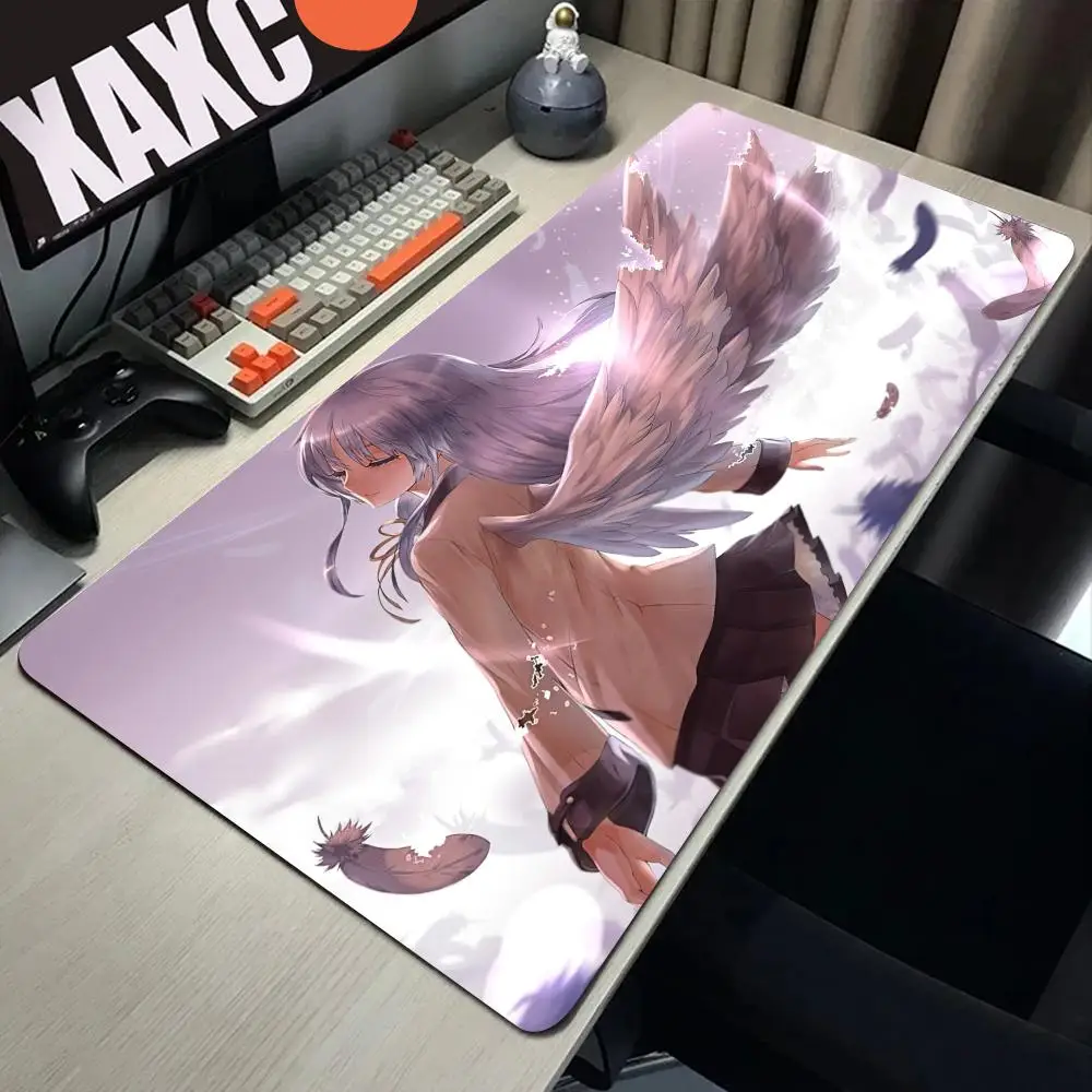 Angel Beats mouse pad gamer Natural Rubber mousepad 700x300x4mm rubber desk mat Kawaii gaming accessories pc game mats oversized