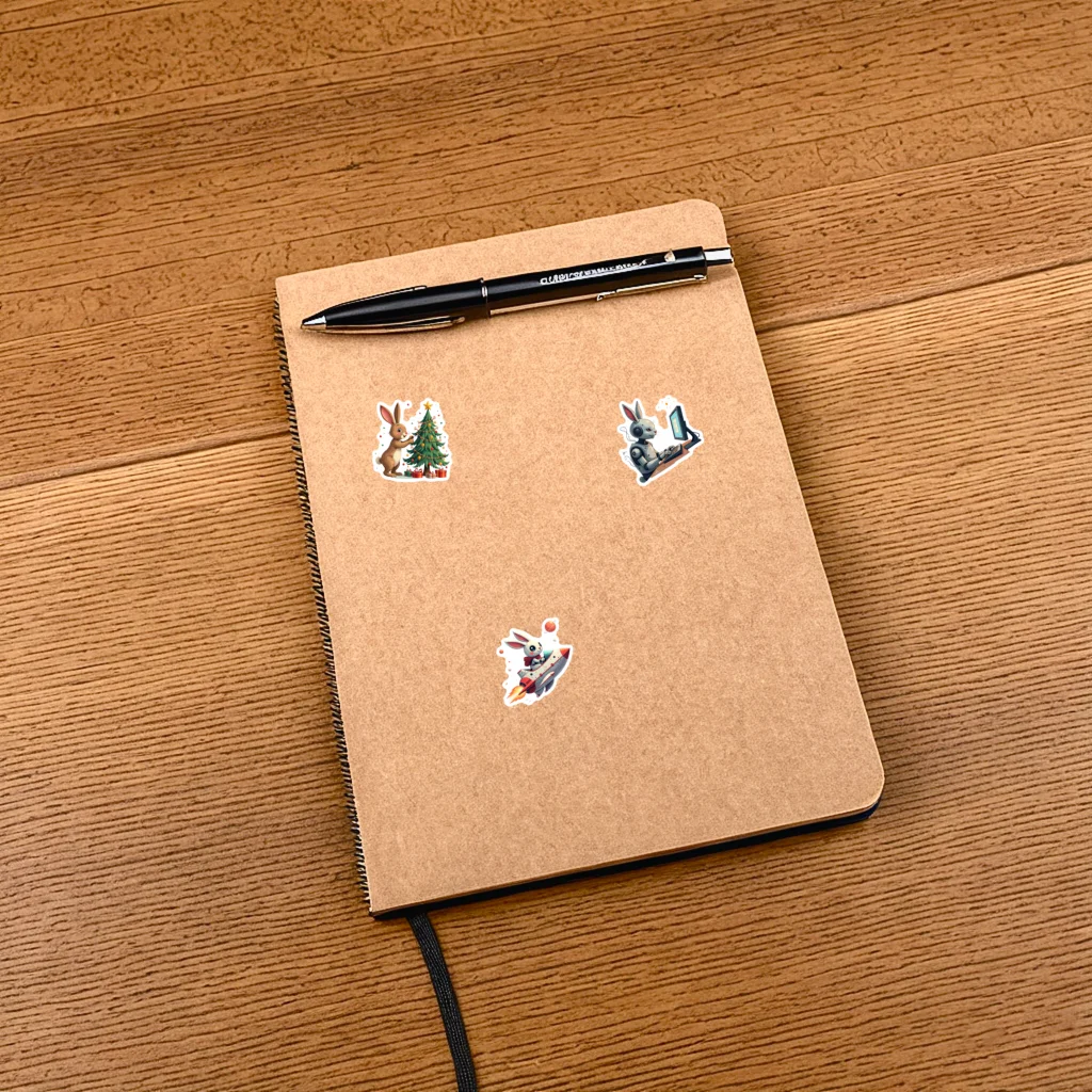 35pcs-50pcs Decals  Waterproof Rabbit Stickers Adventure Stickers Vinyl Stickers for Computers Stationery Phone Cases