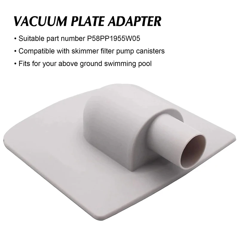 P58PP1955W05 Vacuum Plate Adapter Replace For Summer Waves Fit For Polygroup Skimmer Filter Pump Systems