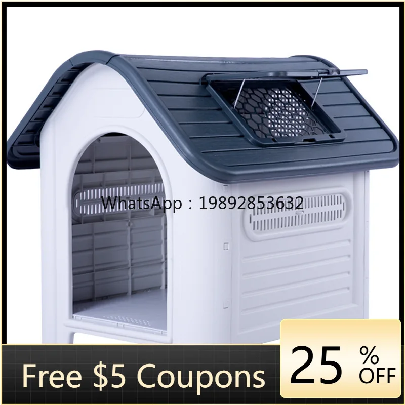 

ZZ Wyj Sun-Proof Dog House Outdoor Medium Large Dog Rain-Proof Thermal Four Seasons Universal