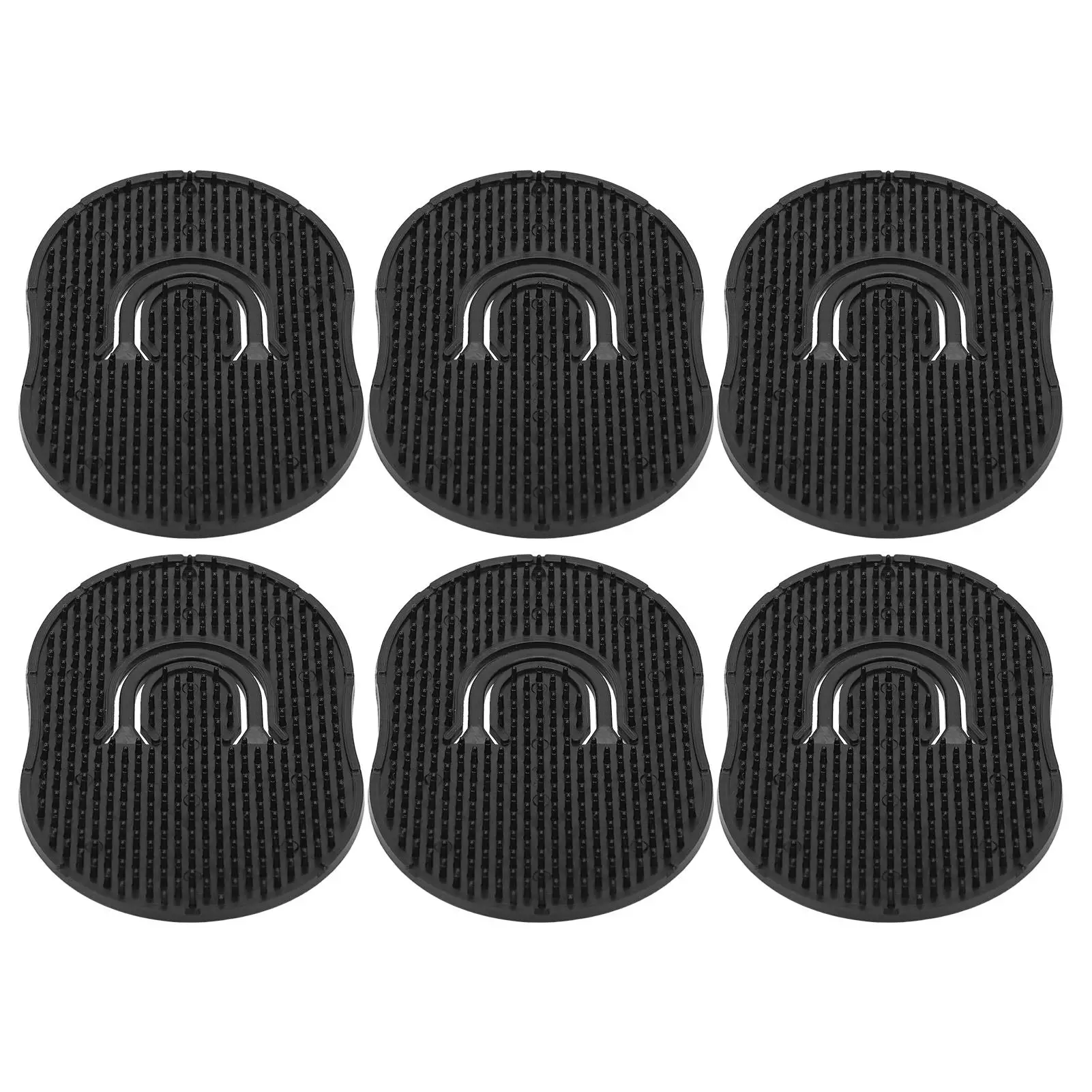 6pcs Pocket Palm Shampoo Combs - Portable Lightweight Hair Brush for men 