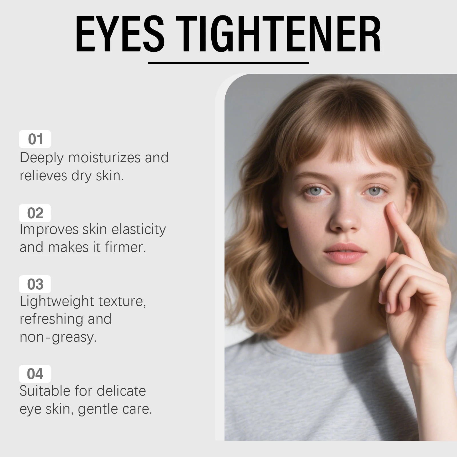 Eye Tightening Cream For Lightening Dark Circles Remove Bags Puffiness Under Eye Lifts Firms Skin Around Eyes Reducing Wrinkles