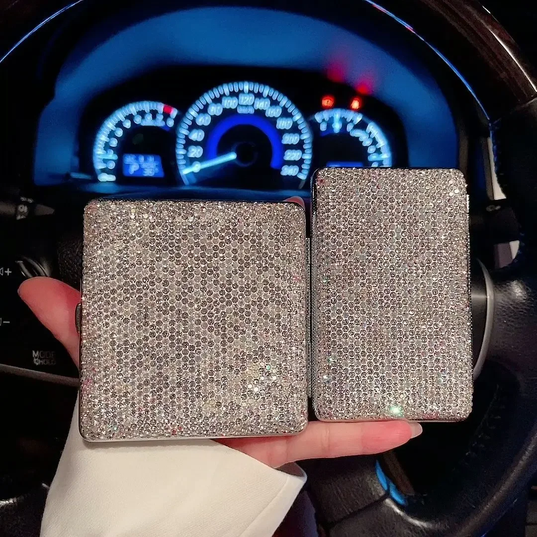 

Роскошный набор портсигар Dianmon со стразами, портативный портсигар, подарок для женщин, аксессуары для курения