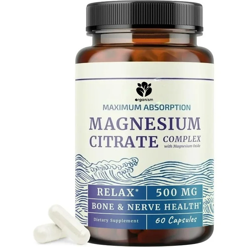 

High absorption magnesium complex 500 mg - vegetarian&non GMO 60 capsules