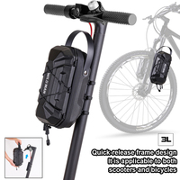 Bicycle EVA Hard-Shell Quick-Release Handlebar Bag for Electric Scooter and Bicycle - Foldable Front Fork Compatible