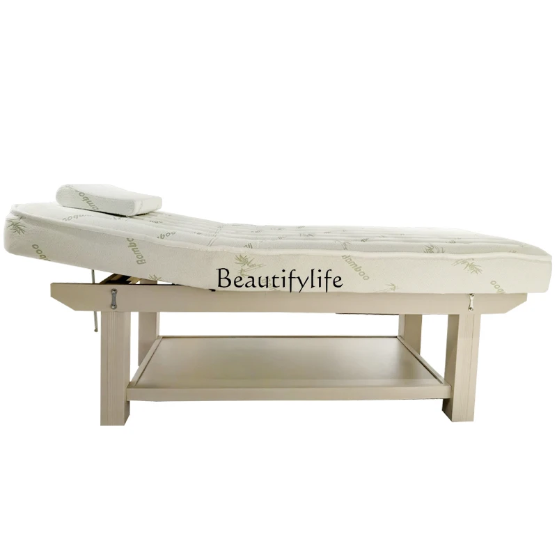 

Solid Wood Beauty Latex Cotton Massage Massage Bed Physiotherapy Body Ear Cleaning High-Grade Micro-Whole Bed