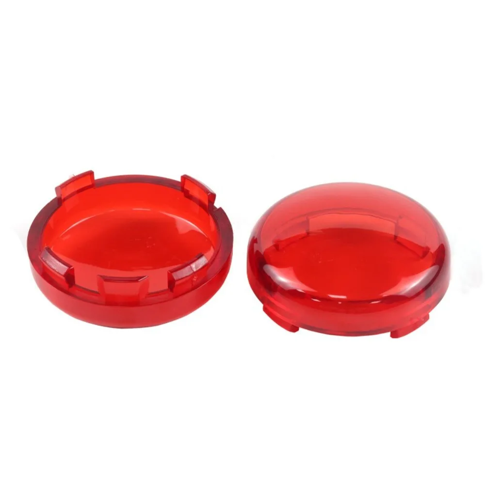 Round Shape Motorcycle Indicator Lens Lens Covers Kit Set Turn Signal Lens Covers Light Caps Indicator Lens Cover for For Harley
