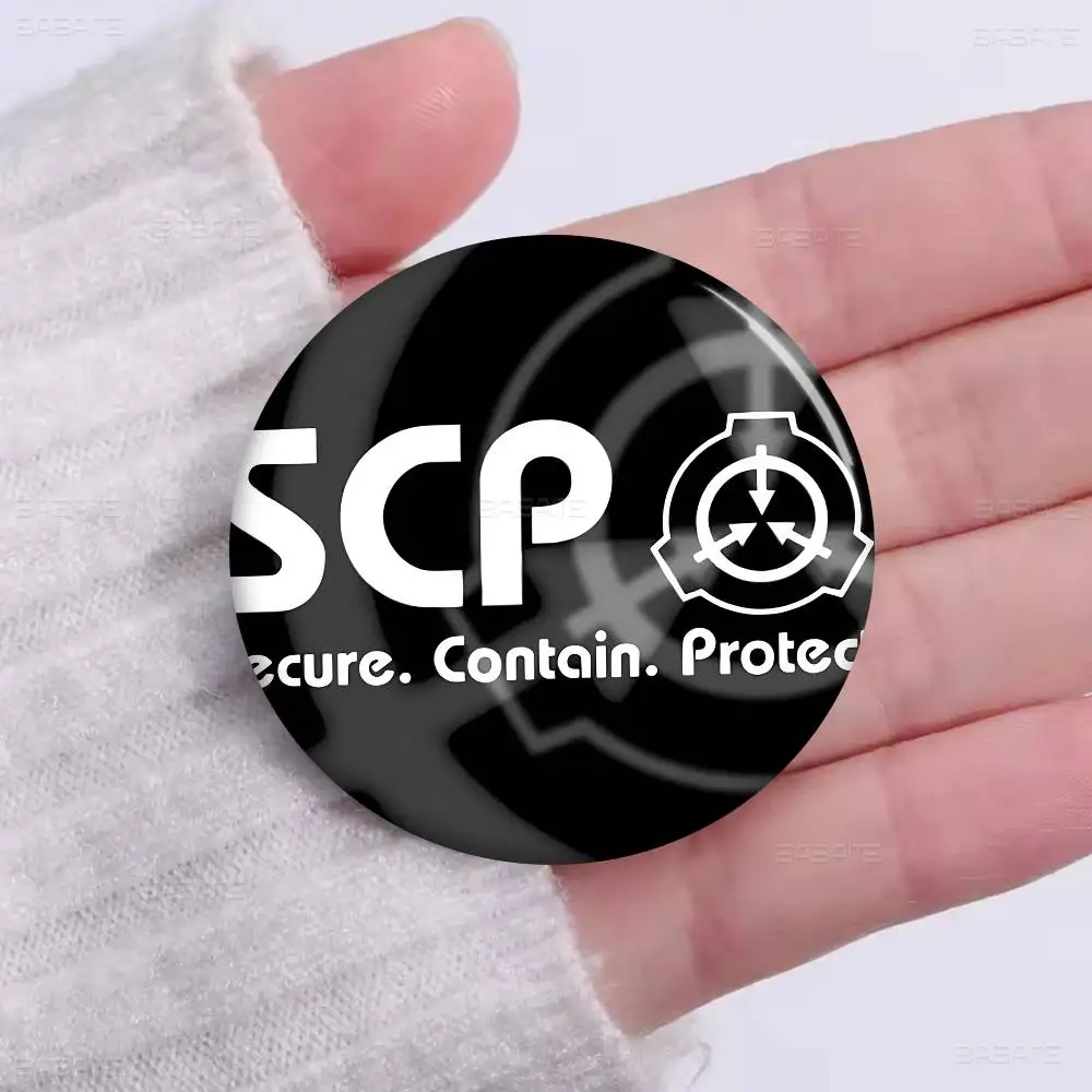 Popular Foundation Scp F-Foundation Game 58mm Cute Series Pins Funny Badge Interesting Brooches Backpack Clothes Gift Accessory