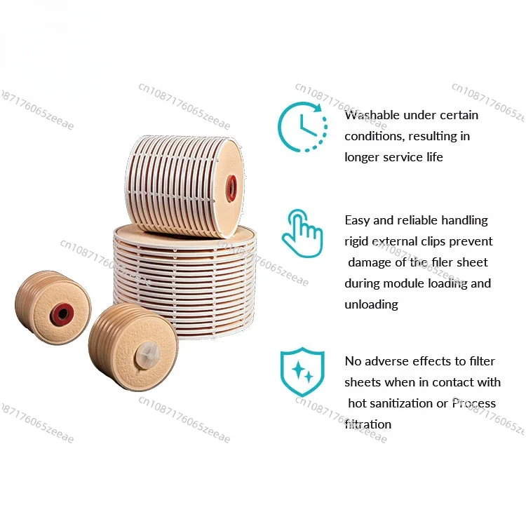 10 Inch Stack Disc Filter Lenticular Filter Clarification and Polishing Filter Wine Trap and Fine Filtration