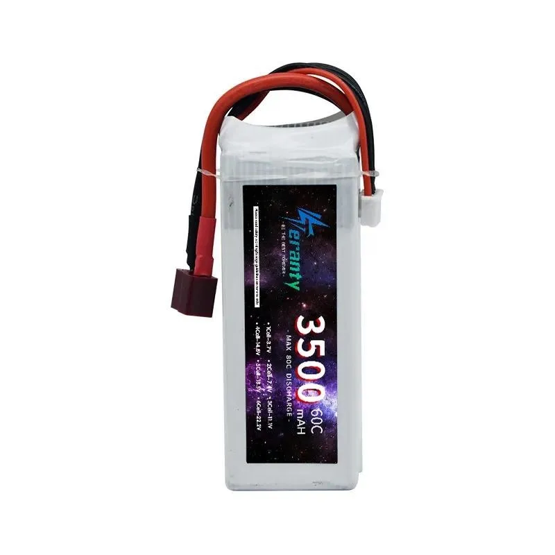 for Direct Polymer Lithium Battery 3500mAh 14.8V High Rate LiPo Battery for Drone Model RC Toy Aircraft Replacement Power