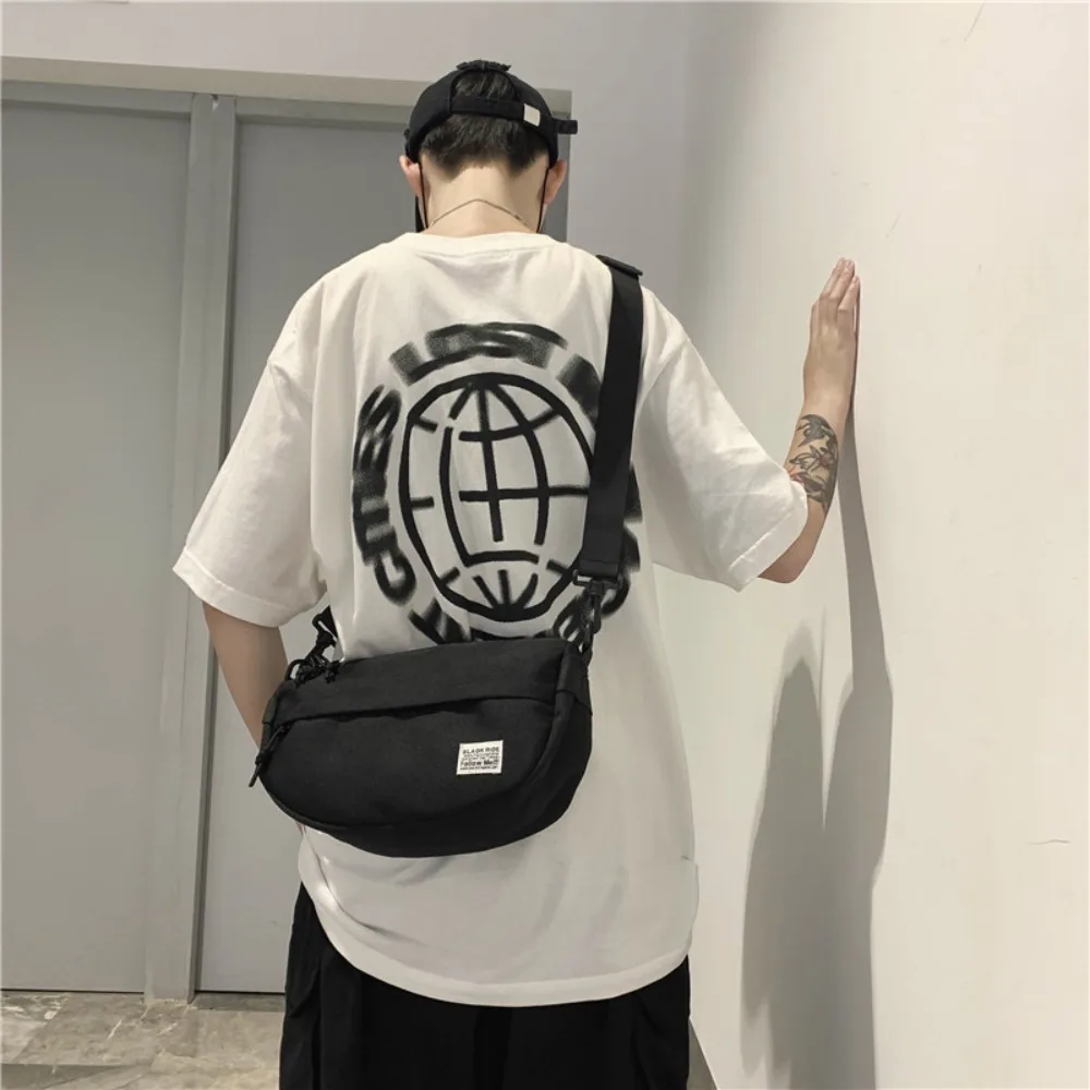 Waterproof Crossbody Bag Fashionable Oxford Zippered Shoulder Bag Large Capacity Fashion Chest Bag Men/Women