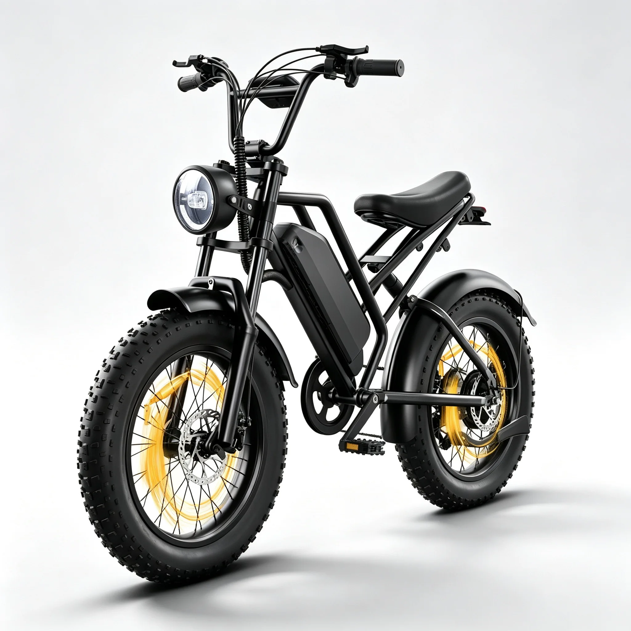 Hury G50 Adult Retro Fat Tire Electric Bike,Peak 1500W Brushless Hub Motor,48V 18Ah UL‑Certified Removable Lithium Battery,32MPH Top Speed,68 Miles PAS Long Range,7‑Speed Shifter,IPX4 Splash‑Proof E‑Bike For Commuter & Off‑Road Trail Riding