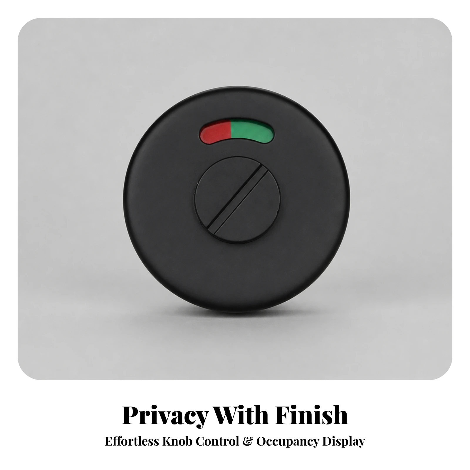Restroom Partition Door Indicator Lock Surface Mounted Privacy Lock with Vacant Occupied Indicator Door Latch Anti-Rust Hardware