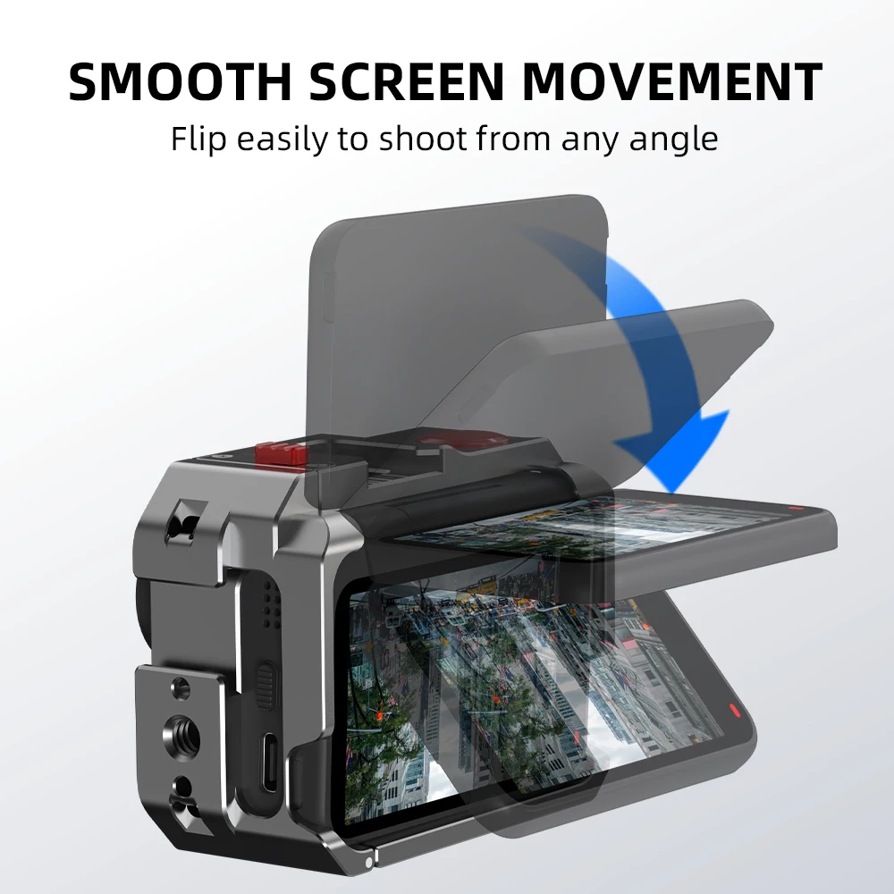 قفص معدني من Flymile لملحقات الكاميرا Insta360 GO Ultra بإطار حماية من سبائك الألومنيوم #5