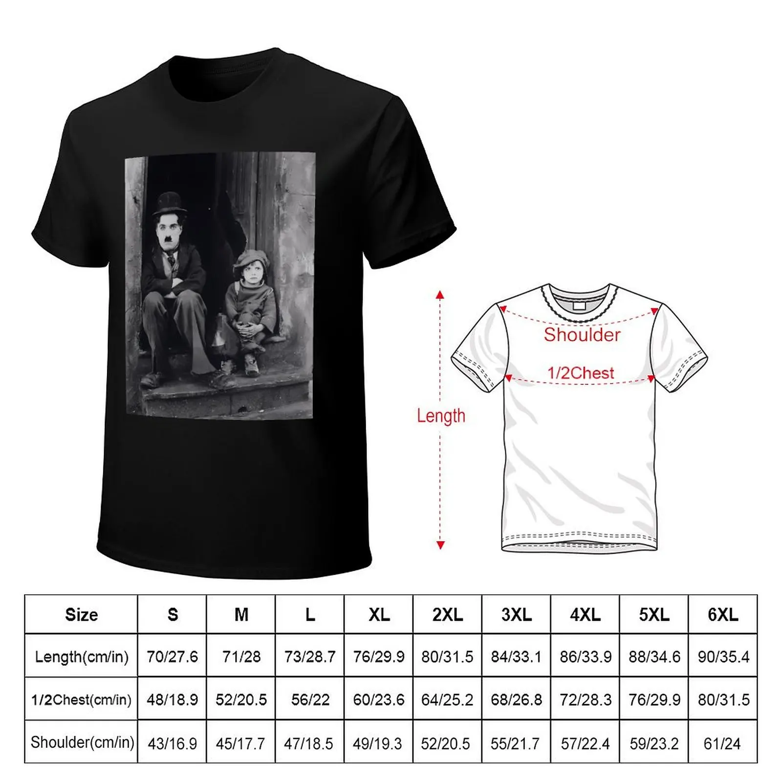 Charlie Chaplin- The Kid T-Shirt rapper graphic t shirt vintage new edition Funny t-shirt t shirt men
