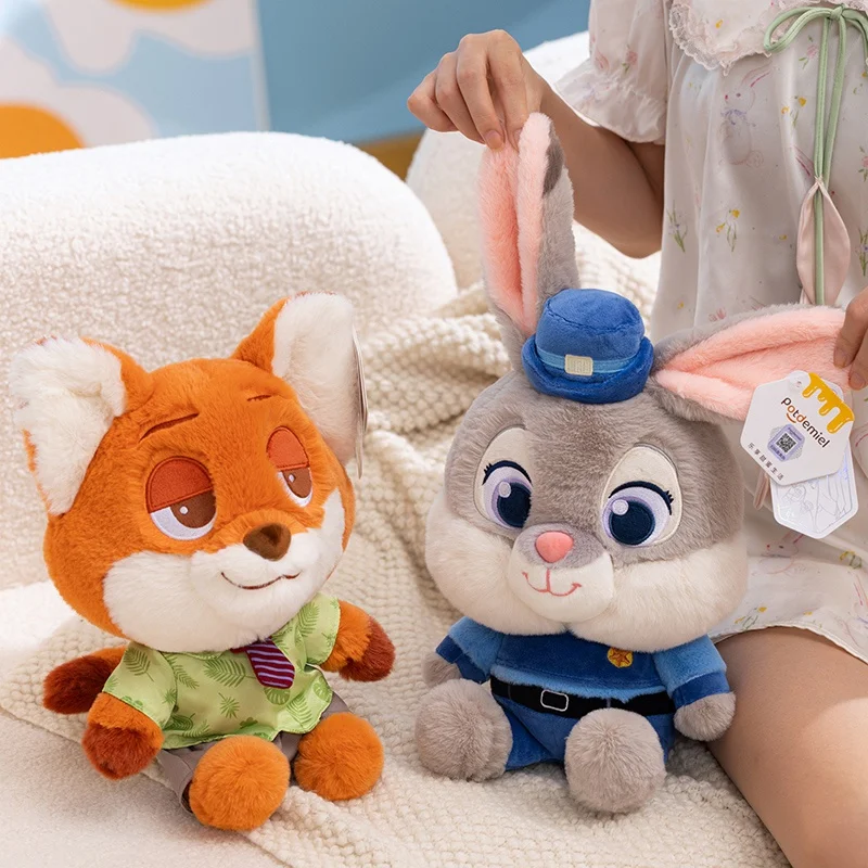

Adorable Disney Zootopia Judy And Nick Plushie Plush Dolls Fox Rabbit Plush Toys Gift for Girls