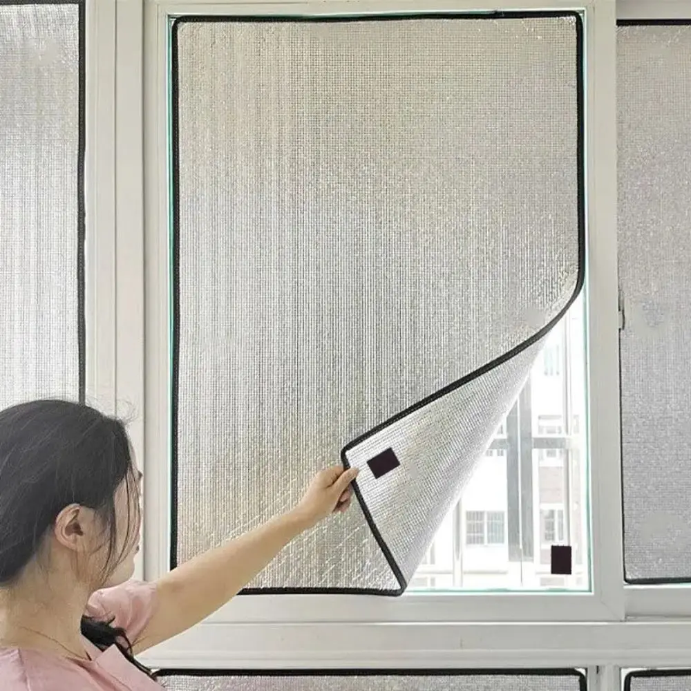 No Adhesive Aluminum Foil Magnetic Barrier Light-Blocking Anti-UV Window Sun Shade Film Sunshade Protector Pad Cooling