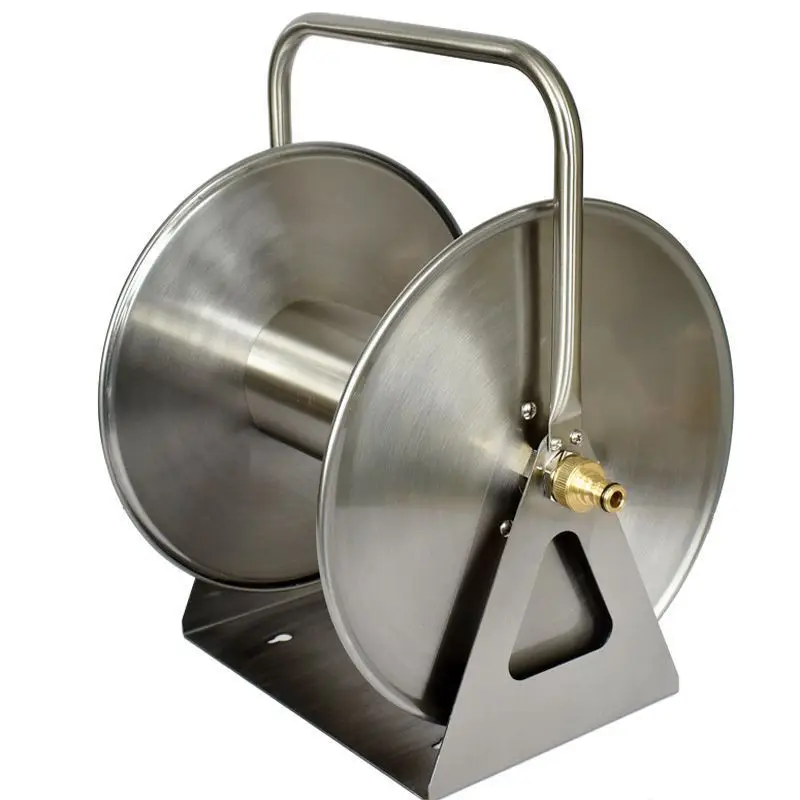 

2025Factory Direct Wholesale Heavy Duty Stainless Steel Wall Mounted Hose Reel Garden Irrigation Farm Water Pipe Irrigation Reel