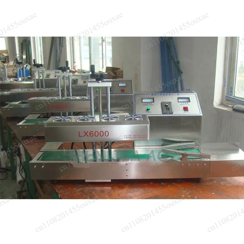 LX6000 2400W Automatic Continuous Electromagnetic Induction Sealing Machine 220V Aluminum Foil Bottle Sealer