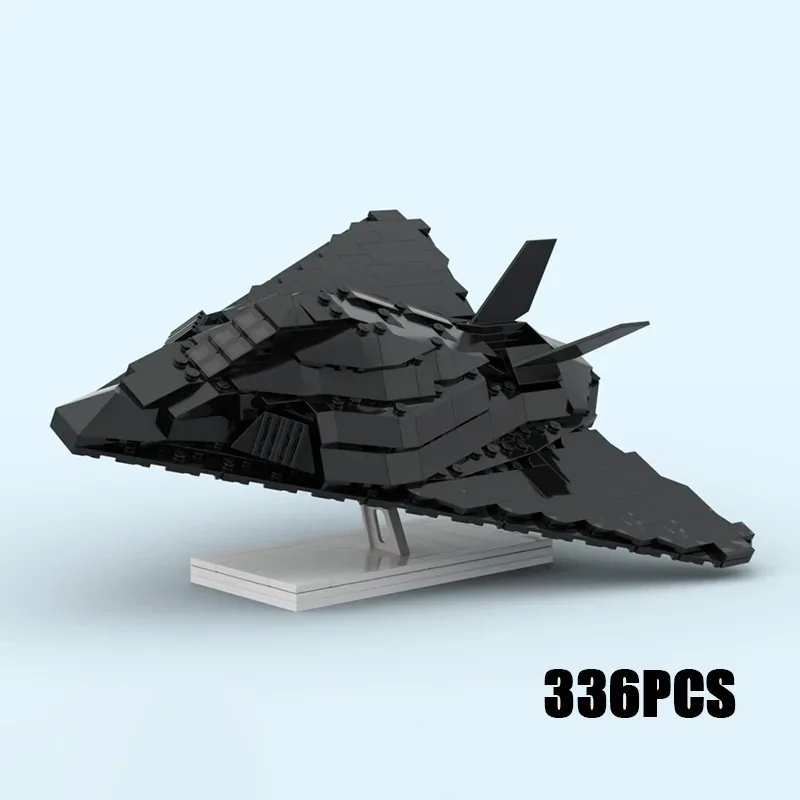 Military Series Moc Building Blocks F-117 Nighthawk Model Technology Fighter Bricks DIY Assembly Jet Aircraft Toys Child Gifts