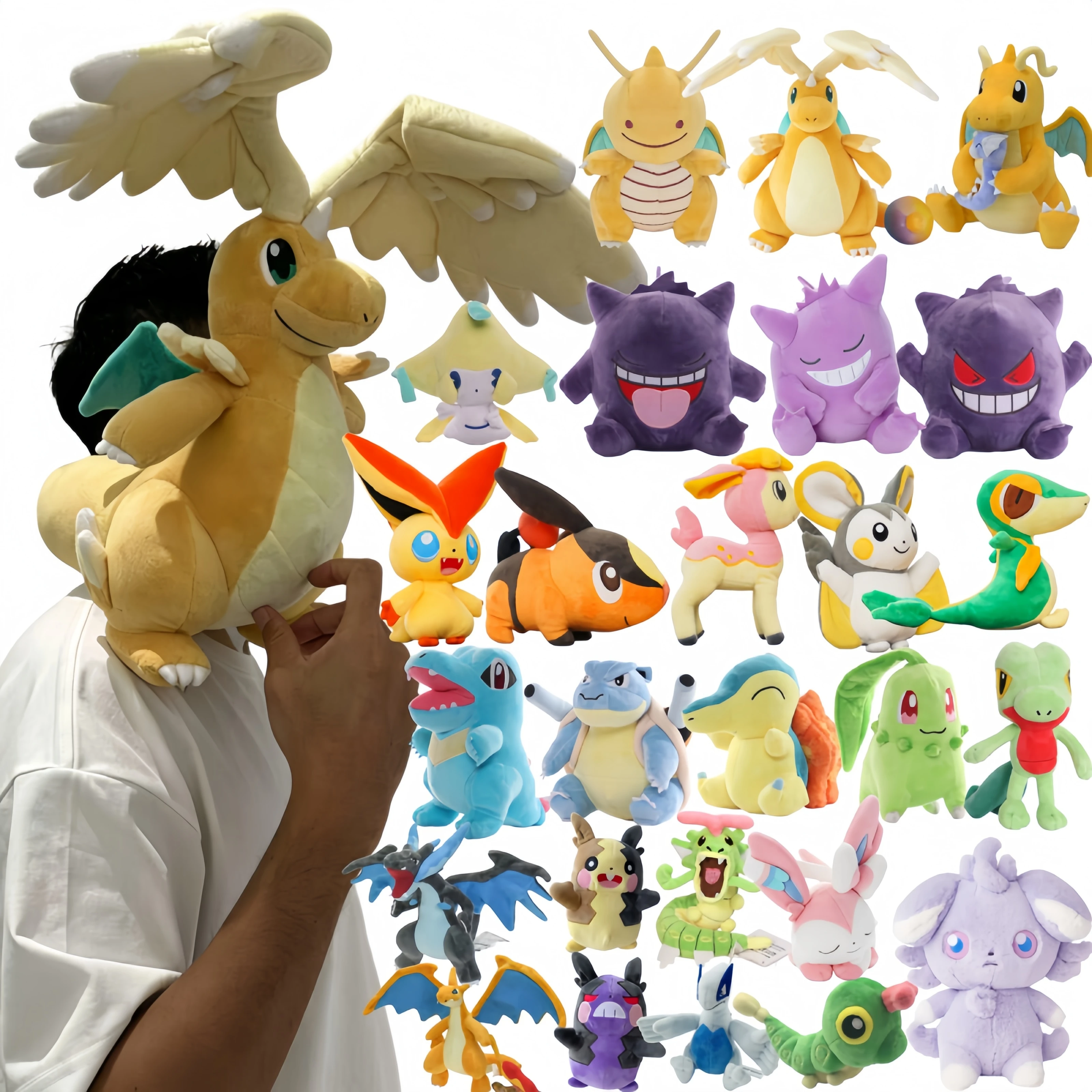 pelucia-pikachu-mega-dragonite-pokemon-brinquedo-de-pelucia-espurr-caterpie-gyarados-morpeko-gengar-pelucia-charizard-boneco-de-anime
