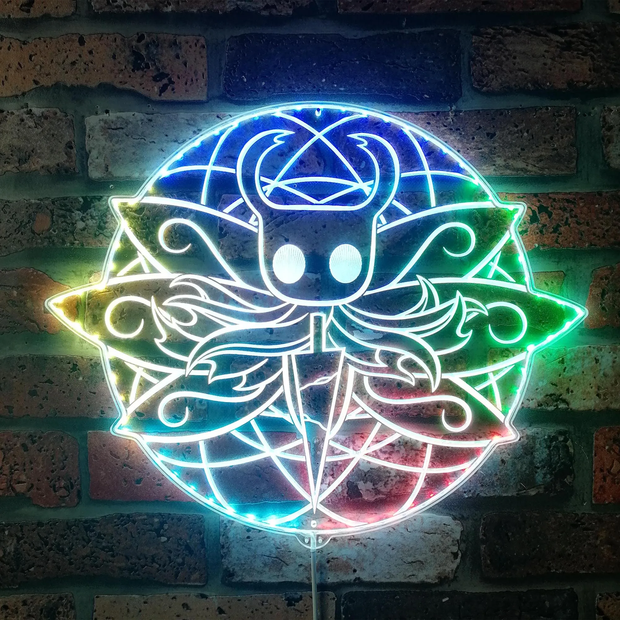 Hollow Knight Neon RGB Edge Lit LED Sign, Game Room Decor, Gaming Night Light